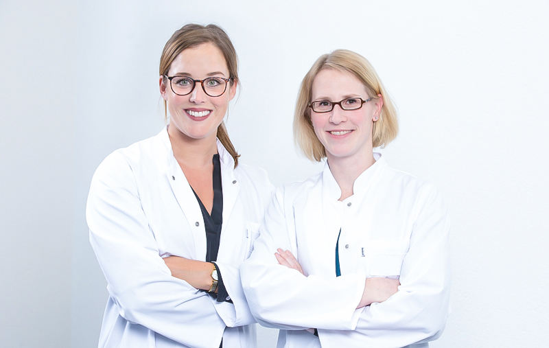 Dr. Katharina Licht und Diplom-Biologin Janine Silvery